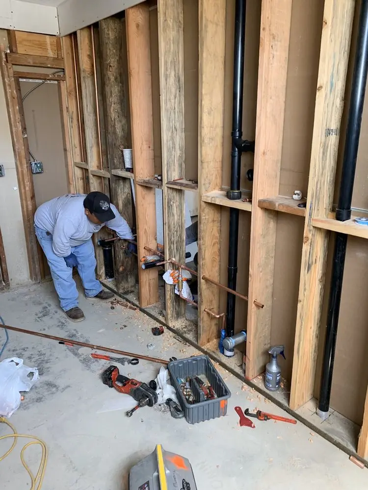 Commercial rough-in plumbing for Water Heater Replacement in Graystone